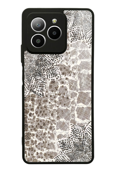 Spoyi Omix X7 Taşlı Yaprak Tasarımlı Glossy Telefon Kılıfı