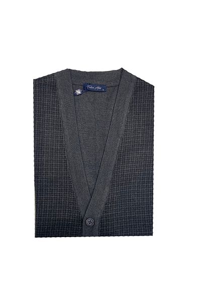 dcn giyim 1985 Ateş Steel Knitted Vest-A25