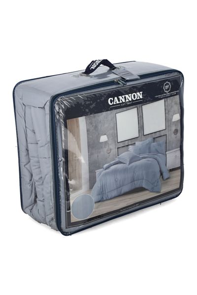 Cannon 3-Piece T215 Cotton Stripe Comforter Set Twin