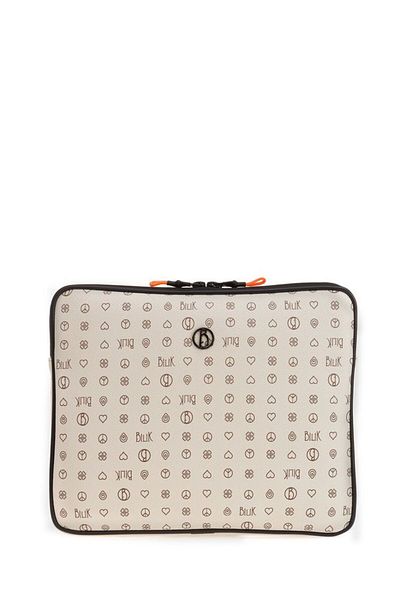 Bilik Deri Monogram Beige Unisex Laptop & Χαρτοφύλακας Tablet-mn 12"