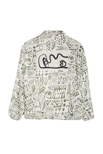 Quzu Natural Ethnic Patterned Kimono Jacket