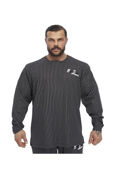Big Sam Men's Oversize Striped Sweatshirt Big Sam 4740