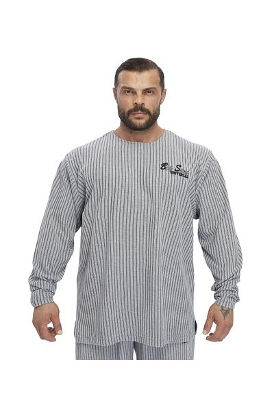 Big Sam Men's Oversize Striped Sweatshirt Big Sam 4740