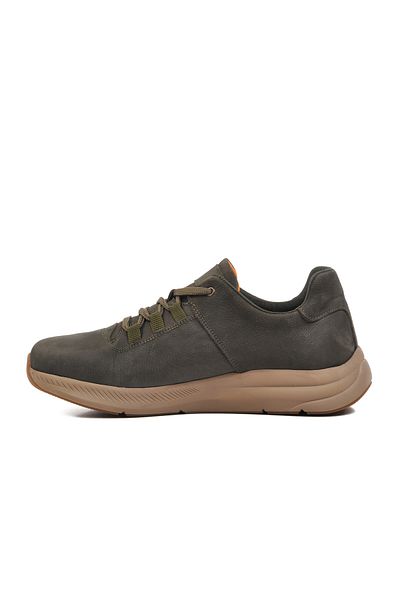 AYAKMOD 254103 Ανδρικά παπούτσια casual από γνήσιο δέρμα Anthracite Nubuck