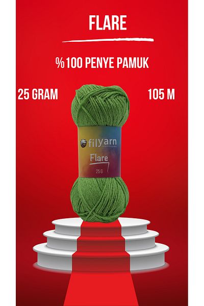Filyarn Flare Knitting Yarn - Baby, Amigurumi και καλοκαιρινό νήμα ζακέτα, φθινοπωρινό νήμα