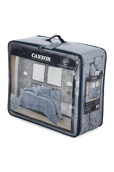 Cannon 3-Piece T215 Cotton Stripe Comforter Set Twin