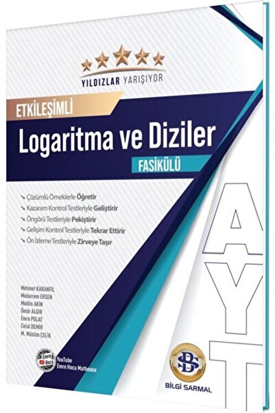 Bilgi Sarmal Yayınları Bilgi Sarmal AYT Logaritma ve Diziler Yıldızlar Yarışıyor Etkileşimli Fasikülü