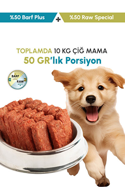 GurmeRAW Köpekler için Çiğ Mama - Barf Meats YARI YARIYA BARF PLUS + RAW SPEC...