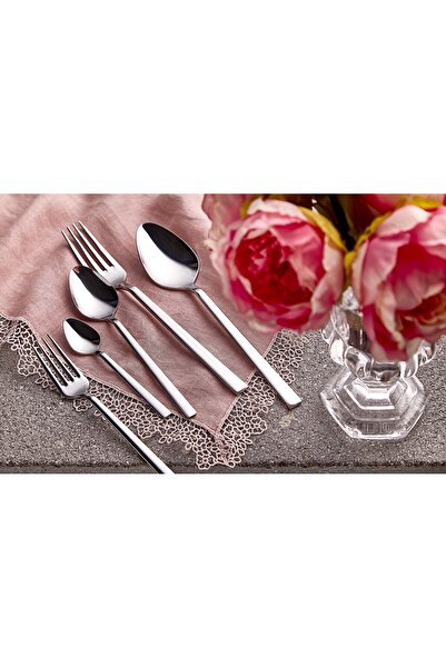 on-on Sea 72 Piece Fork Spoon Knife Set Stainless Steel for Daily Use