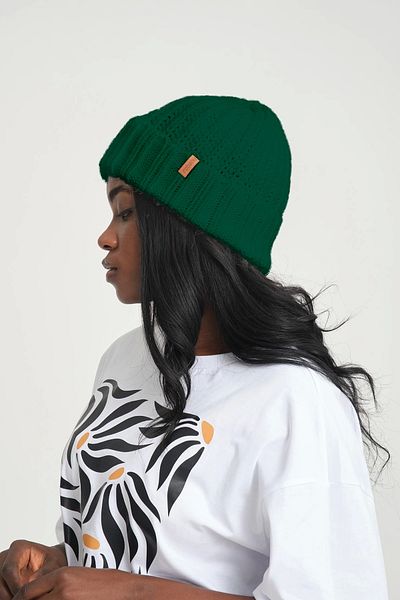 robanu Women's Green Thessaloniki Knitted Beanie