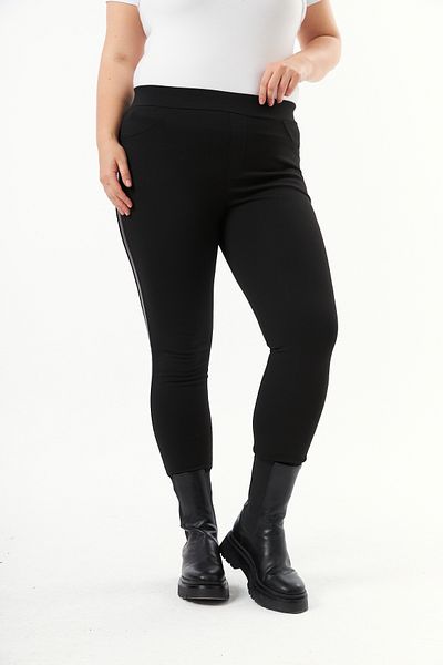 RMG Large Size Leather Piping Women's Tights