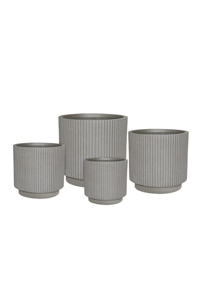 Geno High-Quality Fiber Clay Flower Pot Set