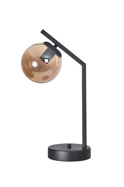 Modavize Luxury Modern Design Design Wired Black Color Metal Honey Glass Lampshade Night Light Table Lamp