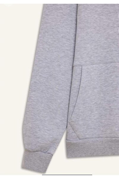 DeFacto Comfort Fit Rahat Kalıp Kapüşonlu Kalın İçi Yumuşak Tüylü Fermuarlı Sweatshirt
