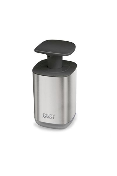 Joseph Joseph 85164 Presto Liquid Soap Dispenser - Stainless Steel / Gray