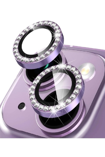 BCNCASE ıphone 14/ 14 Plus Uyumlu Safir lens tempered Taşlı Kamera Lensi