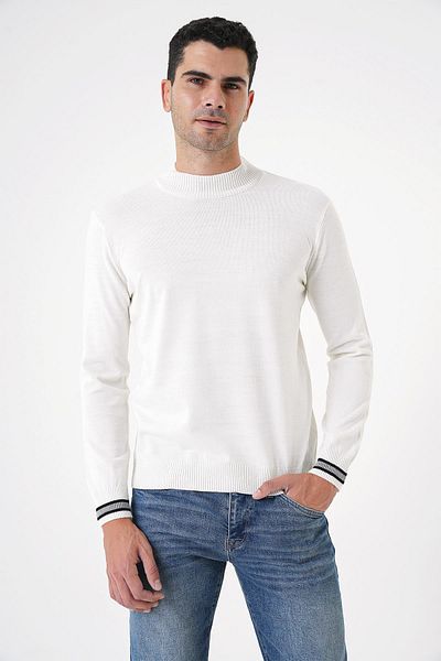 CHUBA Ανδρικό πλεκτό πουλόβερ εκρού Half Fisherman 20w153