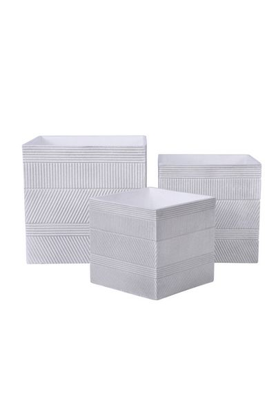 Geno 3-Piece High-Quality Ceramic Flower Pot Set