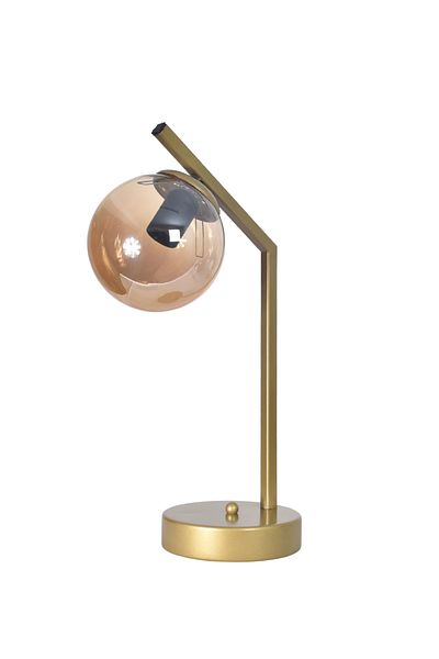 Modavize Brüksel Design Wired Metal Honey Glass - Antique Colored Night Light Table Lamp
