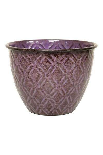 Robert Allen Metal Diamond Planter with Drainage Holes 5inch