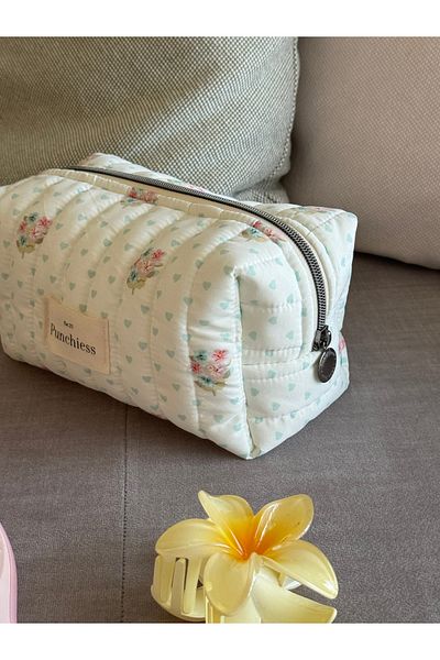 Punchiess Geantă de machiaj vintage florală