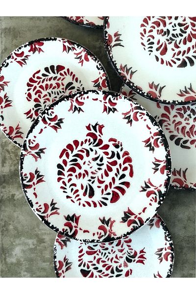 CERATALE 6-Piece Pomegranate Cake Plate 19 cm