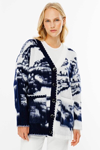 Hooopstore Ζακέτα με σχέδιο Navy Blue