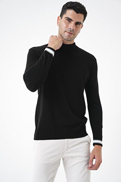 CHUBA Ανδρική Μαύρη ΜισήΠουκαμίσα Τρίκο Μπλούζα 20w153