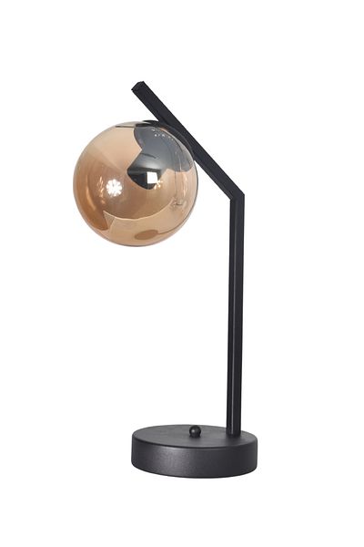 Modavize Luxury Modern Design Design Wired Black Color Metal Honey Glass Lampshade Night Light Table Lamp