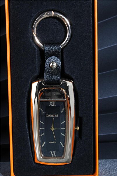 Silvio Monetti Altın Renk Saatli Anahtarlık Usb Şarjlı Çakmak 24csm894usbr02