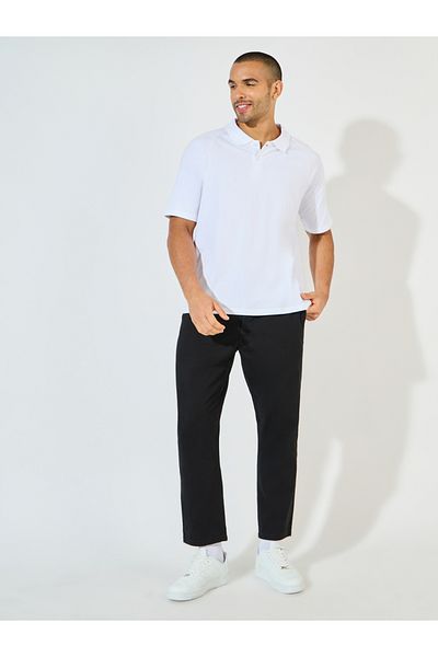Styli Oversized Heavy Cotton Jersey Raglan Polo
