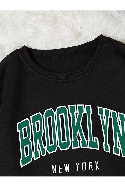 WOODROFFE Φούτερ Brooklyn με εκτύπωση Oversize - Boyfriend