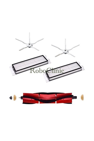 Roboclinic Set de 5 piese de schimb compatibile cu aspiratorul robot alb Roborock S6 Pure