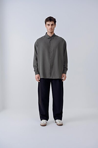 Dembu Antrasit uzun kollu gömlek