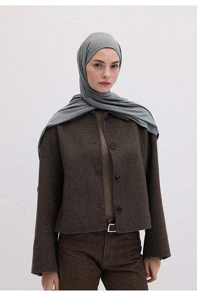 Fresh Sea Foam Bamboo Combed Shawl