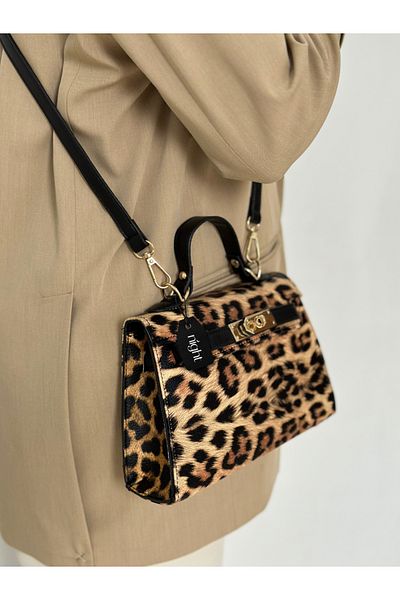 Night Geanta de mana si umar dama Natalie Model Leopard