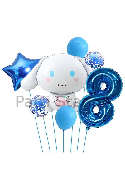 Parti Station Sanrio Kuromi Cinnamon 8 Yaş Balon Set Anime Hello Kitty Kuromi...