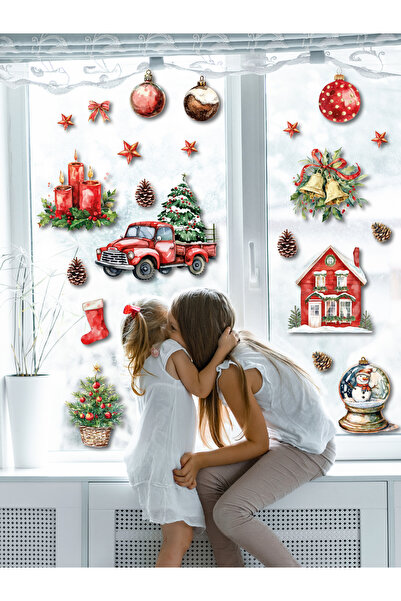 esatoys Christmas Snowy New Year Kids Baby Room Sticker
