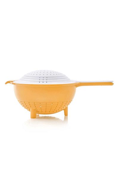 Tupperware 2 Lt and 400 ml Orange Double Drainer