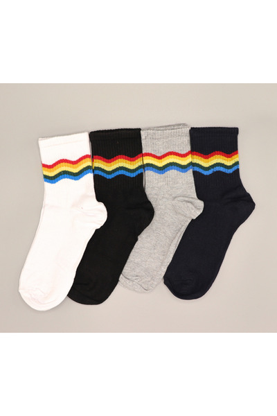 modernty Унисекс цветни 4 чифта памучни чорапи с къса яка, които могат да се перат, парфюмирани, до половин крак