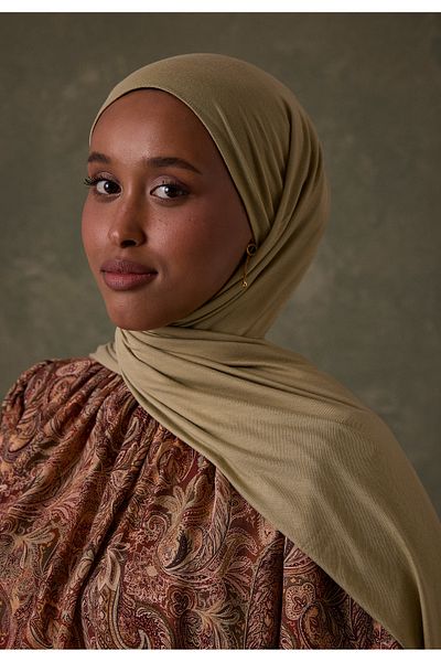 Fresh Bamboo Combed Shawl Thyme