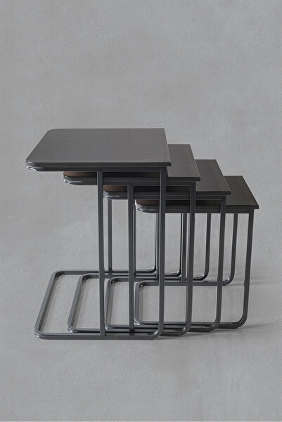 Veys Sehpa Statik Vegas Zigon Sehpa - Antrasit