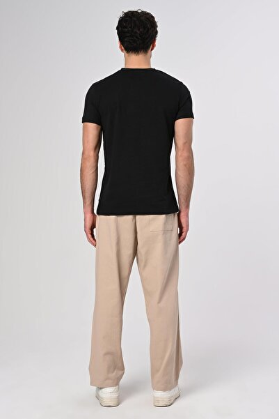 Dembu Sabır Zafer Tasarım Bisiklet Yaka Siyah Pamuk T-shirt 22'