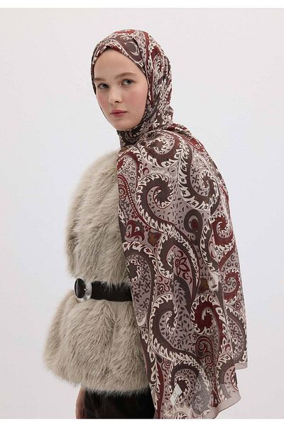 Fresh Asenath Patterned Shal - Smoked