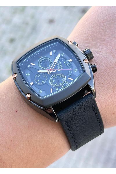 Ferrucci Leather Cord Men's Wristwatch