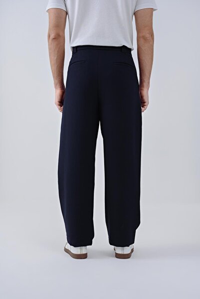 Dembu Lacivert düz kumaş pantolon
