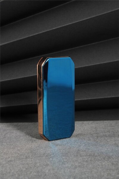 Silvio Monetti Mavi Renk Tabut Kaydırmalı Şarjlı Çakmak 24csm22104r01