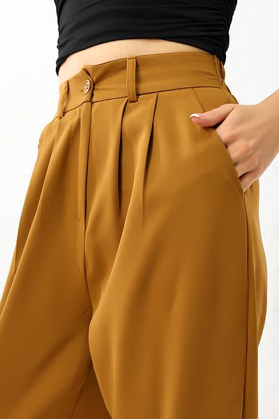 Winmoda34 Pantaloni din țesătură pentru bărbați pentru femei, cu picioare elastice