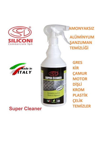 SİLİCONİ İTALY CLEANNER ÇOK AMAÇLI BİOLOJİK TEMİZLEYİCİ KORUYUCU PARLATICI Kİ...