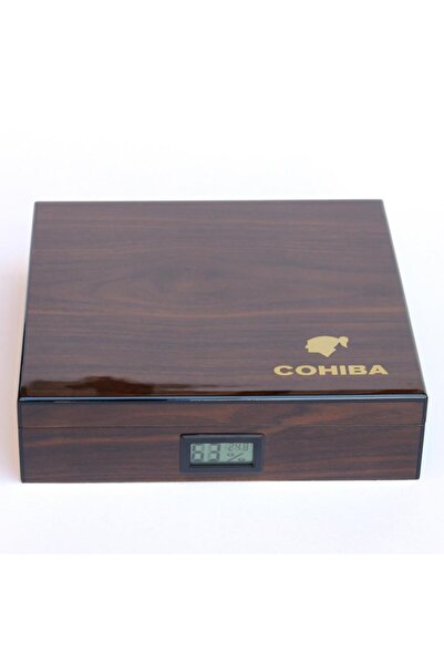 COHİBA Cohiba Kahverengi Desenli Humidor Puro Kutusu